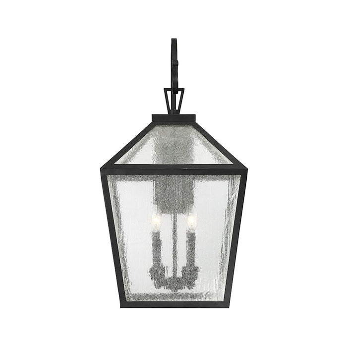 Savoy House Woodstock 4-Light Outdoor Wall Lantern, Black