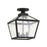 Savoy House Woodstock 3-Light Outdoor Ceiling Light, Black