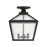 Savoy House Woodstock 3-Light Outdoor Ceiling Light, Black