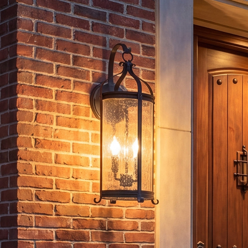 Savoy House Preston 2Lt Outdoor Wall Lantern, Iron, Iron Oxide