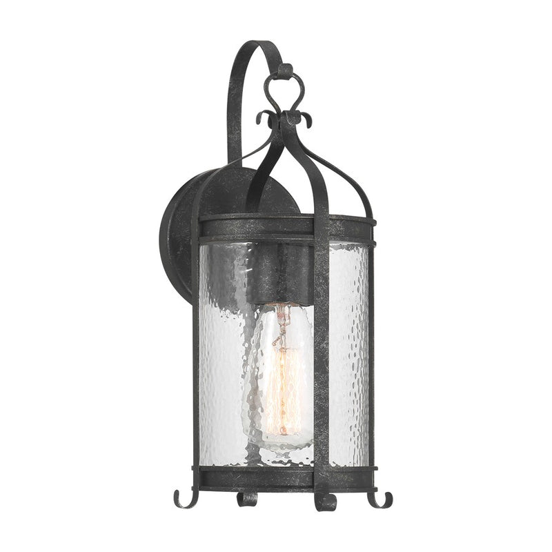 Savoy House Preston 1Lt Outdoor Wall Lantern, Iron, Iron Oxide