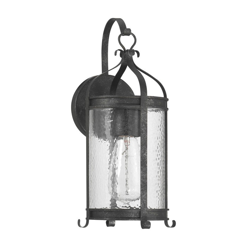 Savoy House Preston 1Lt Outdoor Wall Lantern, Iron, Iron Oxide
