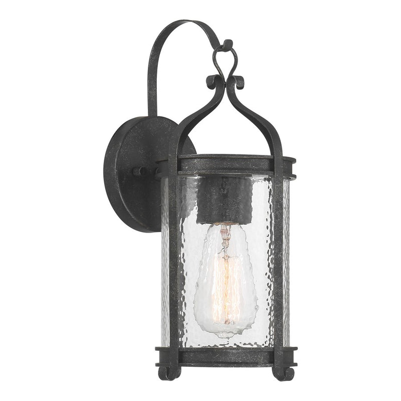 Savoy House Preston 1Lt Outdoor Wall Lantern, Iron, Iron Oxide