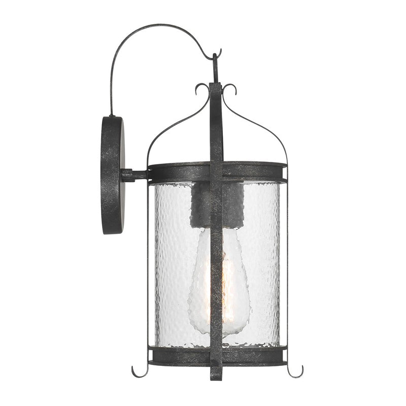 Savoy House Preston 1Lt Outdoor Wall Lantern, Iron, Iron Oxide