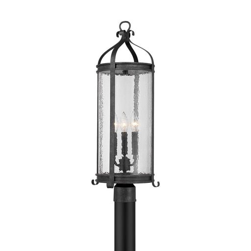 Savoy House Preston 3Lt Outdoor Post Lantern, Iron, Iron Oxide - 5-115-337