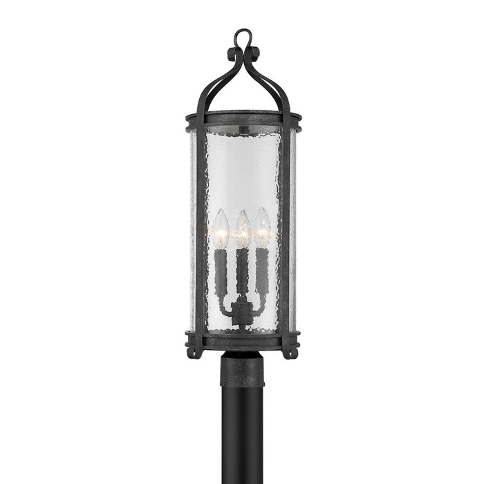 Savoy House Preston 3Lt Outdoor Post Lantern, Iron, Iron Oxide