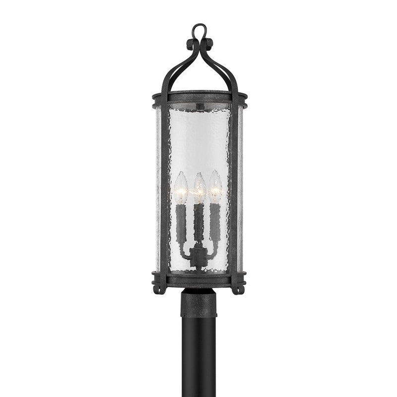 Savoy House Preston 3Lt Outdoor Post Lantern, Iron, Iron Oxide