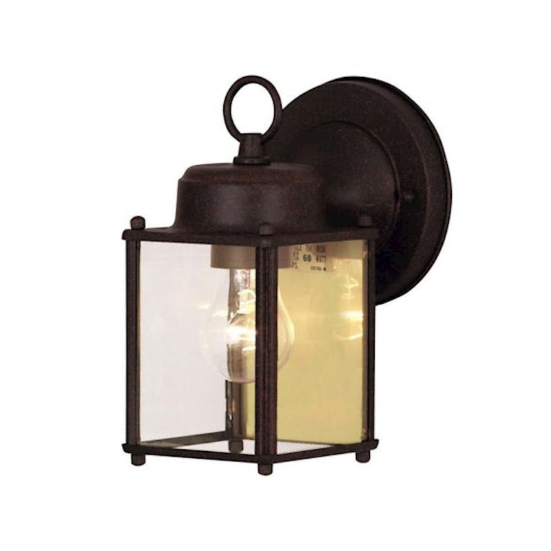 Savoy House Exterior Collections 1 Light 5" Wall Mount Lantern, Rust