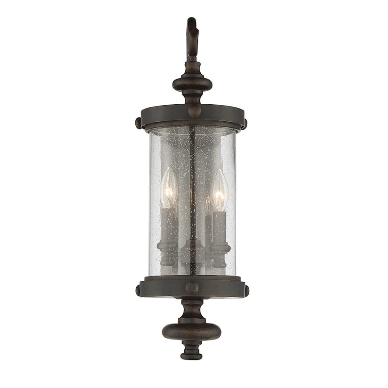 Savoy House Palmer 2-Light Outdoor Wall Lantern, Walnut Patina