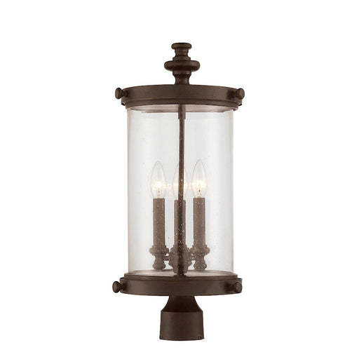 Savoy House Palmer 3-Light Outdoor Post Lantern, Walnut Patina - 5-1223-40