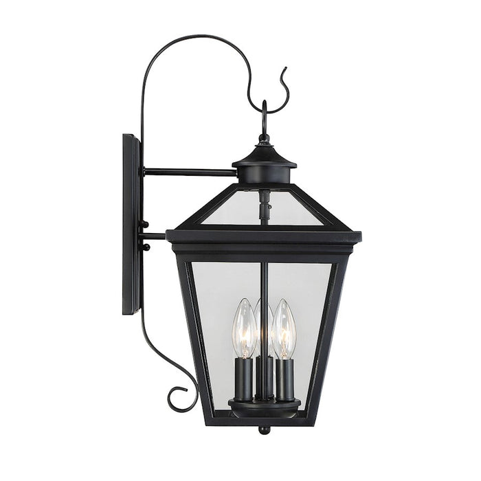 Savoy House Ellijay 3-Light Outdoor Wall Lantern, Black