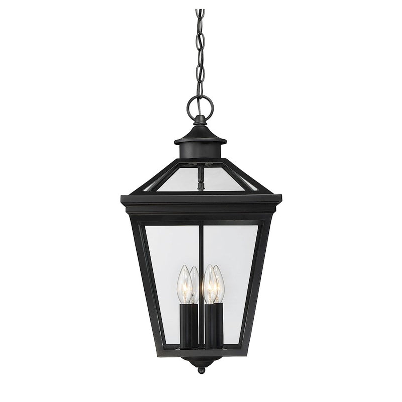 Savoy House Ellijay 4-Light Outdoor Hanging Lantern, Black