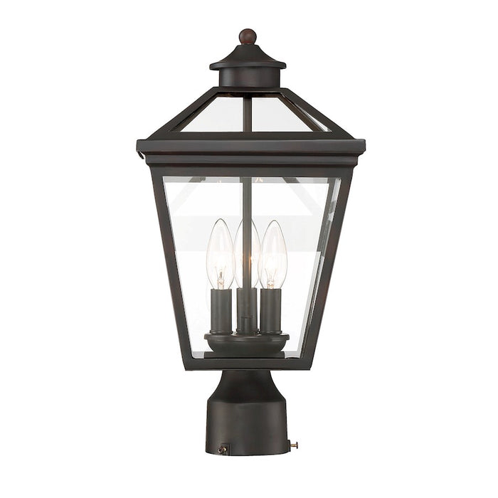 Savoy House Ellijay 3-Light Outdoor Post Lantern, English Bronze