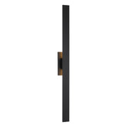 Savoy House Davis 48in 1-Light LED Outdoor Wall Sconce | Modern & Contemporary Black Metal | Entryway & Covered Patio | 2000 Lumens | Model 5-148-5CCT-BK