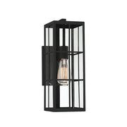 Savoy House Ericson 1-Light 16" Outdoor Wall Lantern, Matte Black - 5-1989-BK