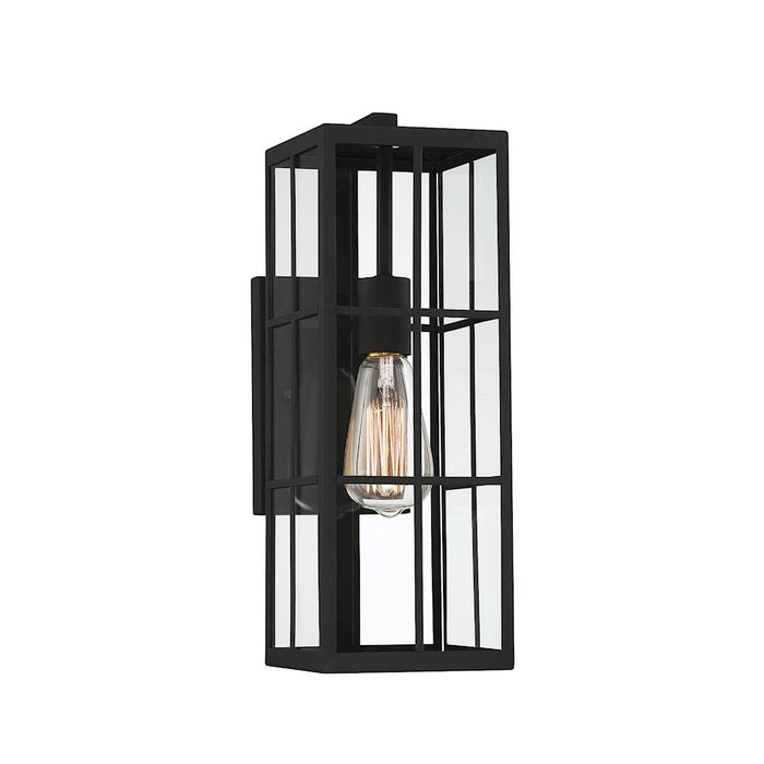 Savoy House Ericson 1-Light 16" Outdoor Wall Lantern, Matte Black - 5-1989-BK