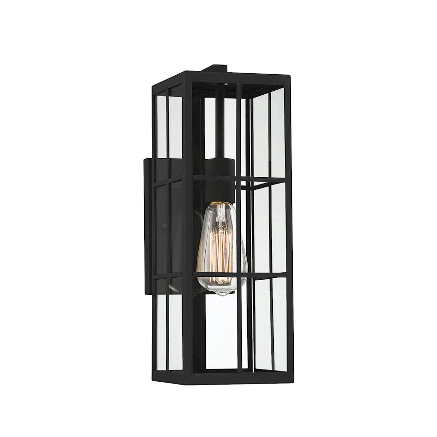 Savoy House Ericson 1-Light 16" Outdoor Wall Lantern, Matte Black - 5-1989-BK