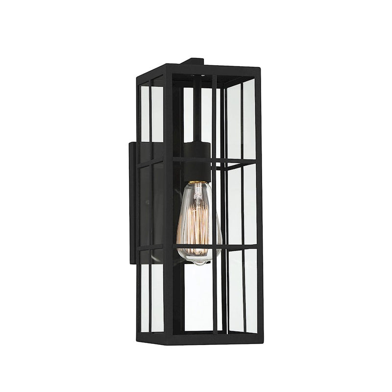 Savoy House Ericson 1-Light 16" Outdoor Wall Lantern, Matte Black