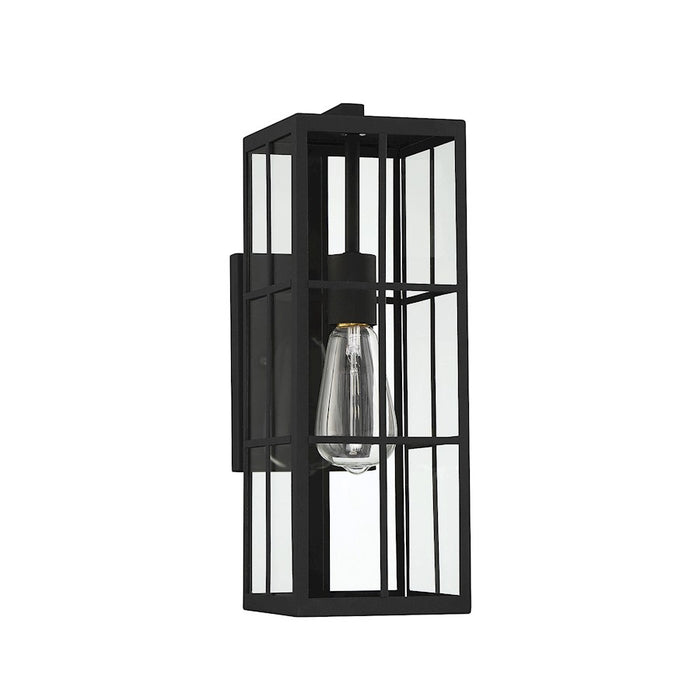 Savoy House Ericson 1-Light 16" Outdoor Wall Lantern, Matte Black