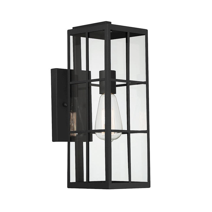 Savoy House Ericson 1-Light 16" Outdoor Wall Lantern, Matte Black