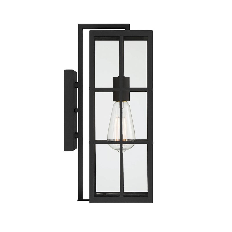 Savoy House Ericson 1-Light 16" Outdoor Wall Lantern, Matte Black