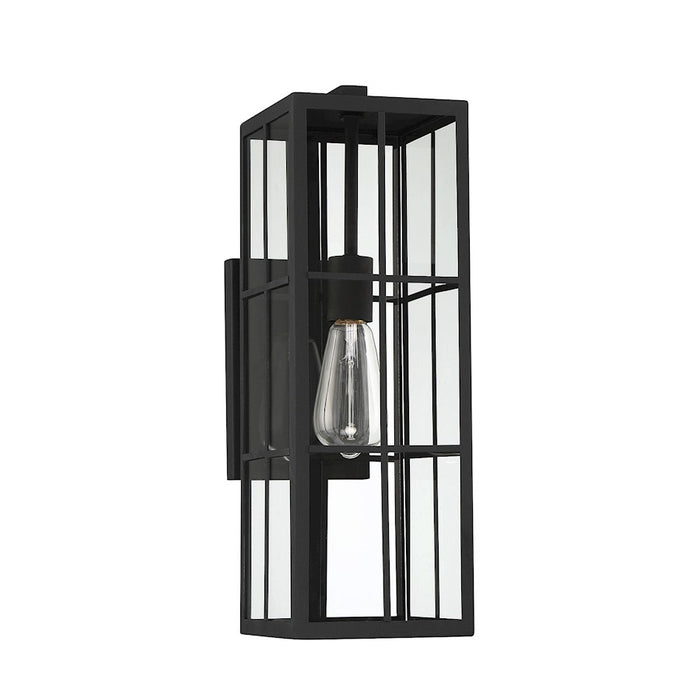 Savoy House Ericson 1-Light 19" Outdoor Wall Lantern, Matte Black