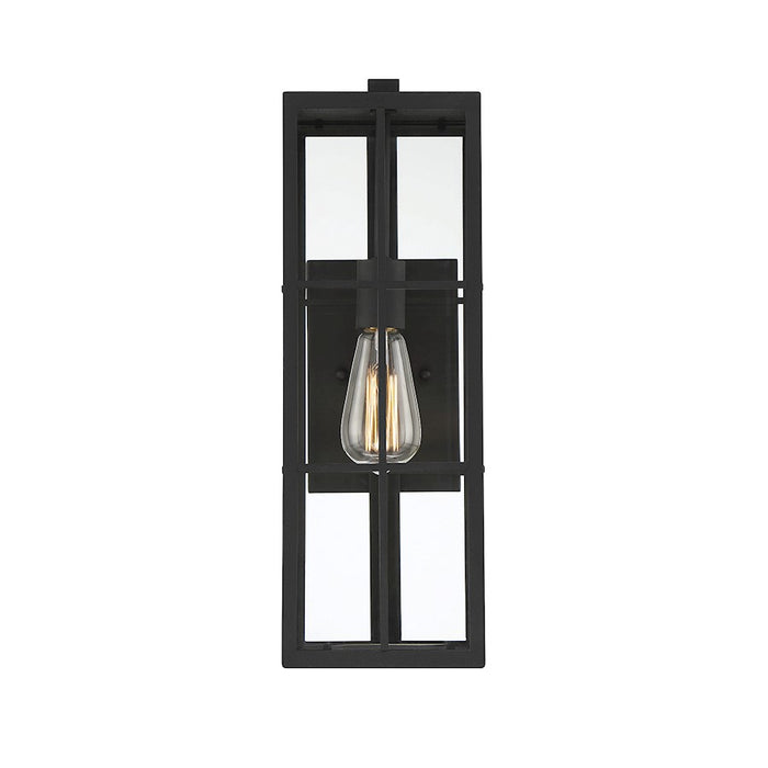 Savoy House Ericson 1-Light 19" Outdoor Wall Lantern, Matte Black