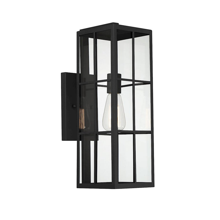 Savoy House Ericson 1-Light 19" Outdoor Wall Lantern, Matte Black