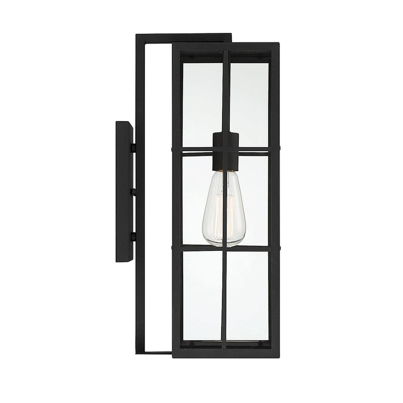 Savoy House Ericson 1-Light 19" Outdoor Wall Lantern, Matte Black