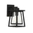 Savoy House Denver 1 Light Outdoor Wall Lantern, Black/Seeded