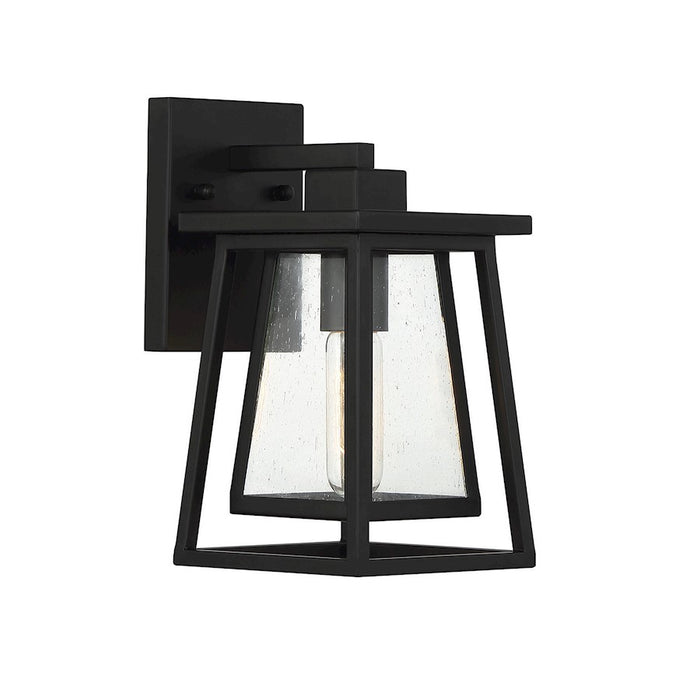 Savoy House Denver 1-Light 11" Outdoor Wall Lantern, Matte Black