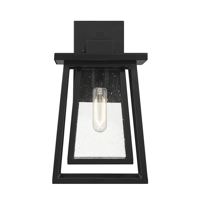 Savoy House Denver 1-Light 11" Outdoor Wall Lantern, Matte Black