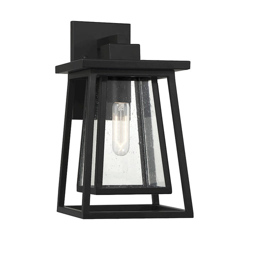 Savoy House Denver 1-Light 15" Outdoor Wall Lantern, Matte Black - 5-2021-BK