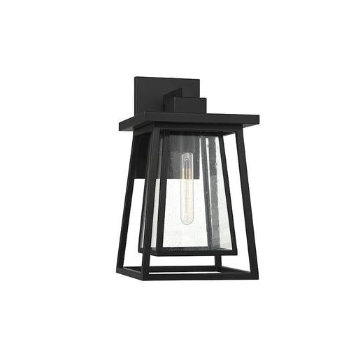 Savoy House Denver 1-Light Outdoor Wall Lantern, Matte Black - 5-2022-BK