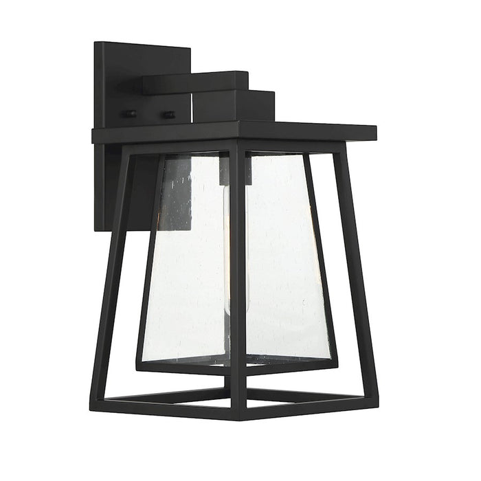 Savoy House Denver 1-Light Outdoor Wall Lantern, Matte Black