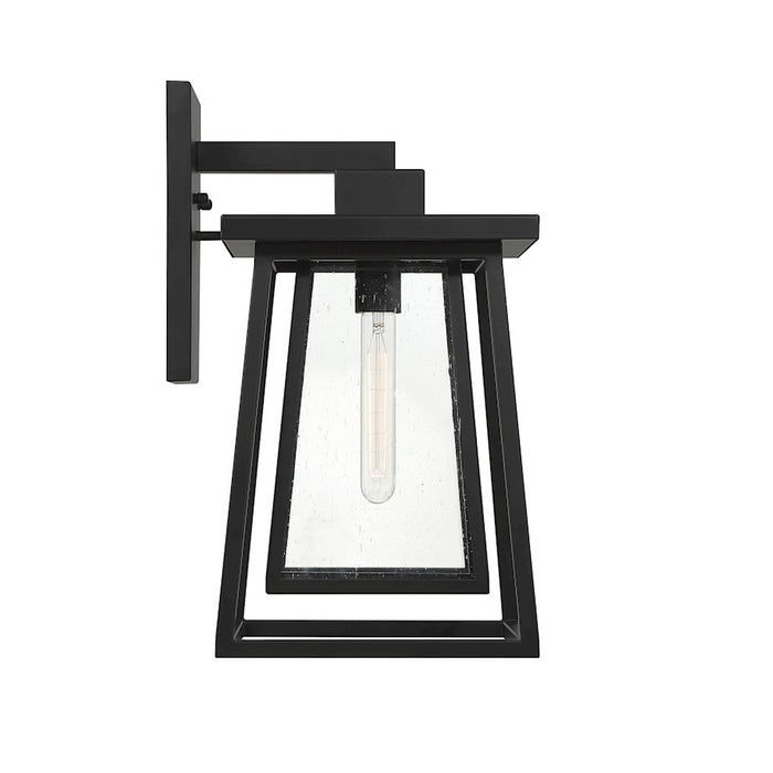 Savoy House Denver 1-Light Outdoor Wall Lantern, Matte Black