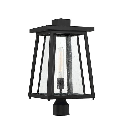 Savoy House Denver 1-Light Outdoor Post Lantern, Matte Black - 5-2024-BK