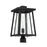 Savoy House Denver 1-Light Outdoor Post Lantern, Matte Black