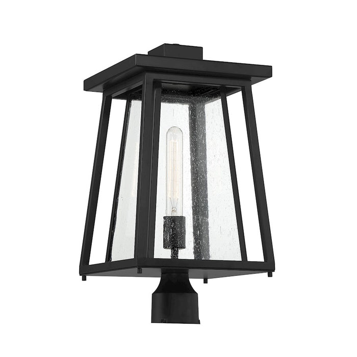 Savoy House Denver 1-Light Outdoor Post Lantern, Matte Black