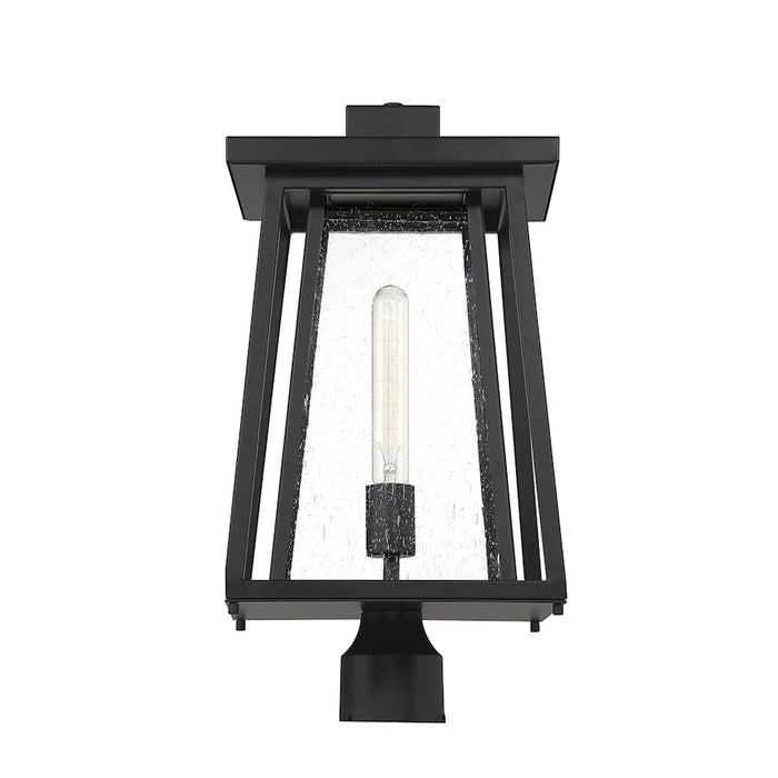 Savoy House Denver 1-Light Outdoor Post Lantern, Matte Black