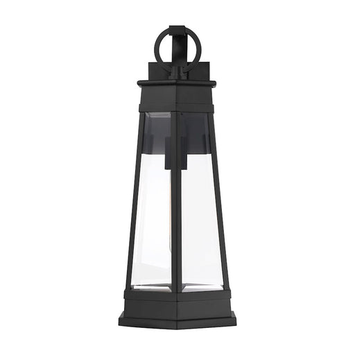 Savoy House Payne 1Lt 21" Outdoor Wall Lantern, Black/Clear Beveled