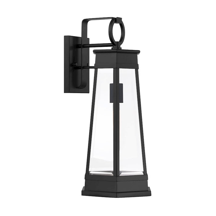 Savoy House Payne 1Lt 21" Outdoor Wall Lantern, Black/Clear Beveled