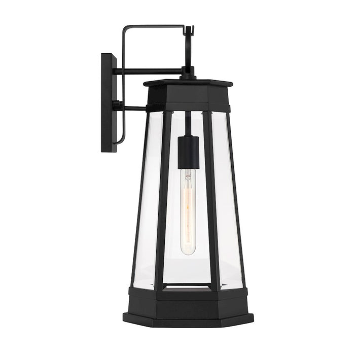 Savoy House Payne 1Lt 21" Outdoor Wall Lantern, Black/Clear Beveled