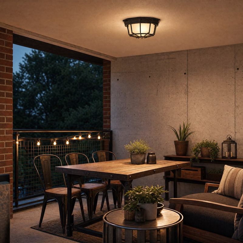 Savoy House Exterior Collections 1Lt Outdoor Ceiling Light, Bronze