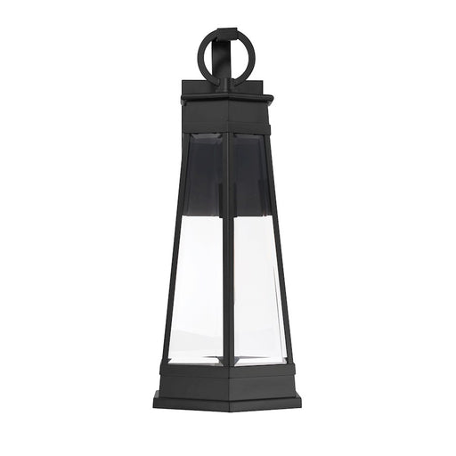 Savoy House Payne 1Lt 26" Outdoor Wall Lantern, Black/Clear Beveled