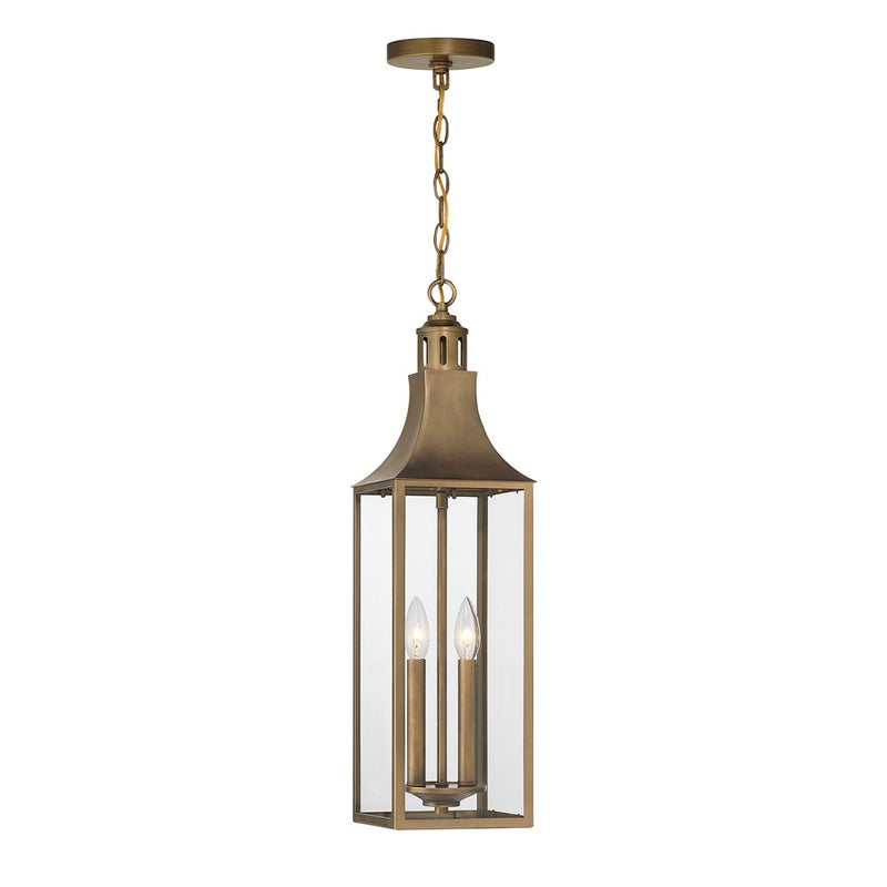 Savoy House Lancaster 2Lt Outdoor Hanging Lantern, Atlas Bronze