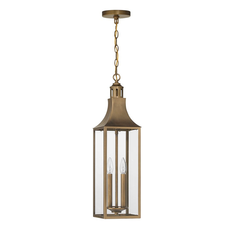 Savoy House Lancaster 2Lt Outdoor Hanging Lantern, Atlas Bronze
