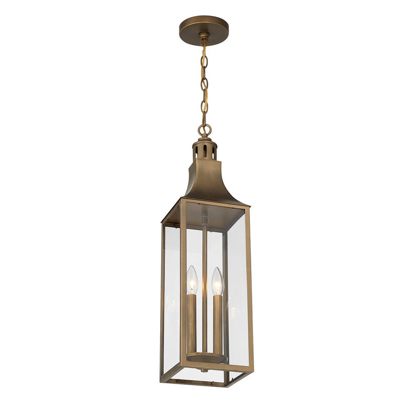 Savoy House Lancaster 2Lt Outdoor Hanging Lantern, Atlas Bronze