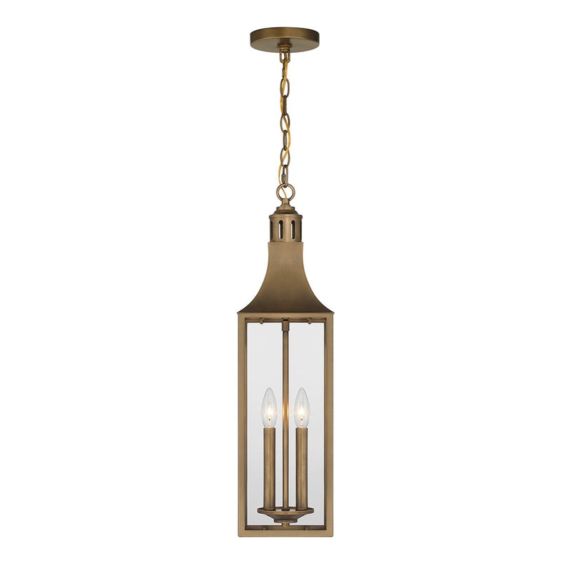 Savoy House Lancaster 2Lt Outdoor Hanging Lantern, Atlas Bronze