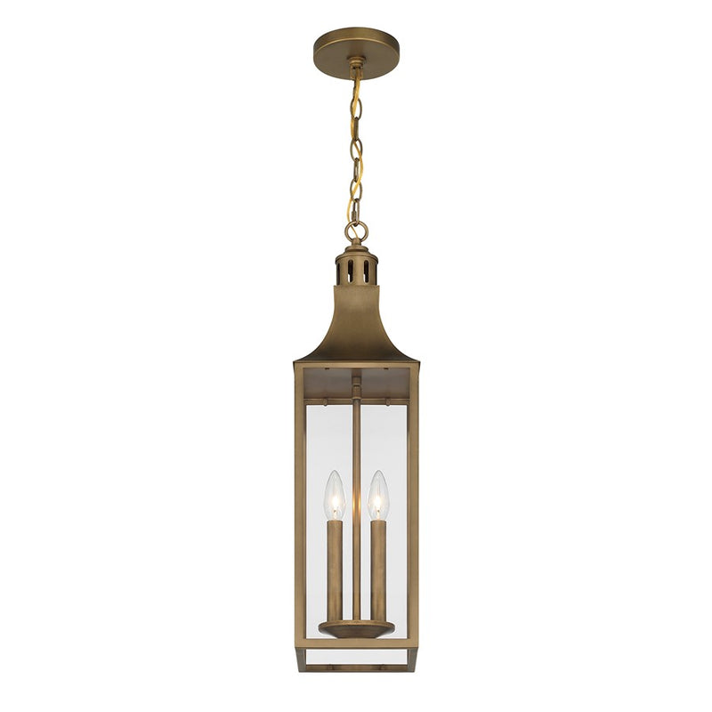 Savoy House Lancaster 2Lt Outdoor Hanging Lantern, Atlas Bronze